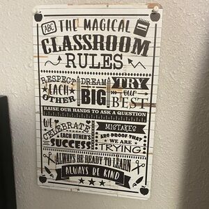 Magical Classroom Rules Sign